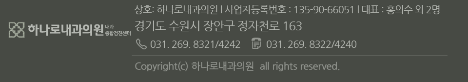 하나로내과의원 경기도 장안구 정자천로 163(중부경찰서, 북수원기아자동차대리점 옆)